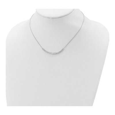 Sterling Silver CZ Bar Necklace – view 5