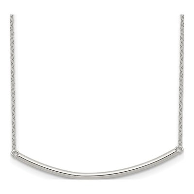 Sterling Silver Bar Necklace