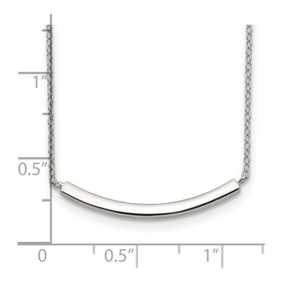 Sterling Silver Bar Necklace – view 4