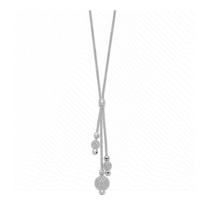 Sterling Silver Beaded Necklace – view 3