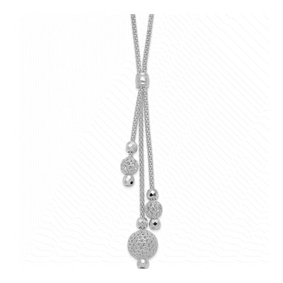 Sterling Silver Beaded Necklace