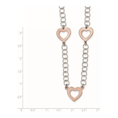 Sterling Silver Hearts Pendant Necklace – view 2