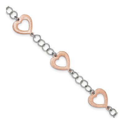 Sterling Silver Heart Bracelet