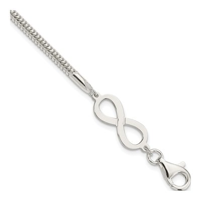Sterling Silver Infinity Bracelet