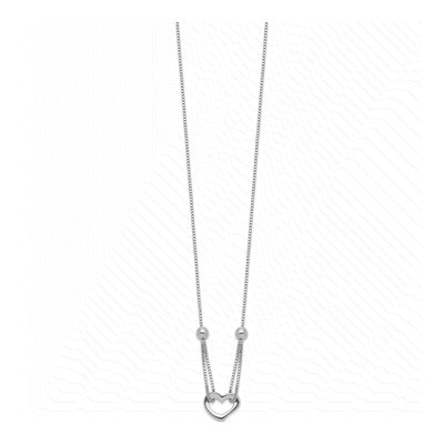 Sterling Silver Heart Pendant Necklace – view 3