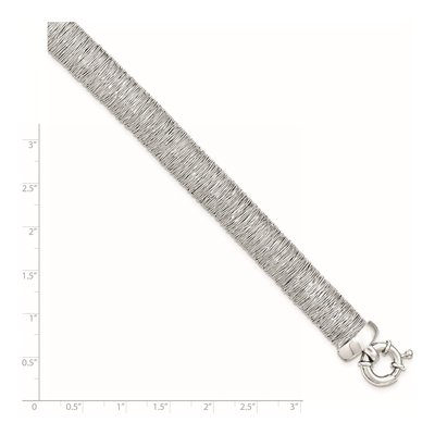 Sterling Silver Domed Bracelet – view 4