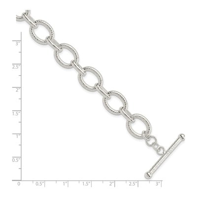 Sterling Silver Fancy Link Bracelet – view 4