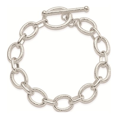 Sterling Silver Fancy Link Bracelet – view 5