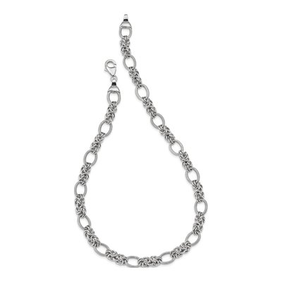 Sterling Silver Textured Necklace – view 3