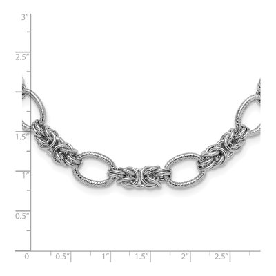 Sterling Silver Textured Necklace – view 4