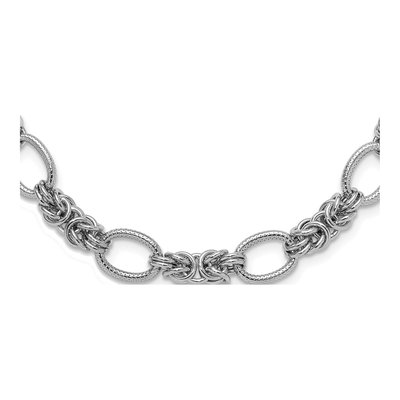 Sterling Silver Textured Necklace