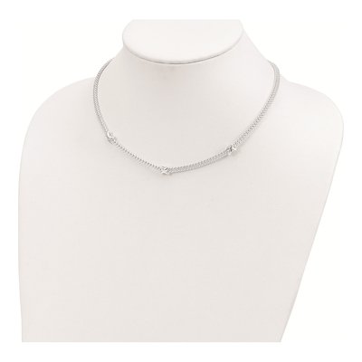 Sterling Silver Mesh Necklace – view 4