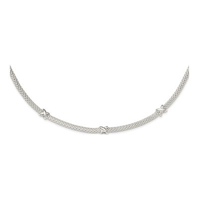 Sterling Silver Mesh Necklace