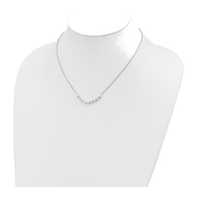 Sterling Silver Freshwater Cultured Pearl Girls' Necklace – view 5