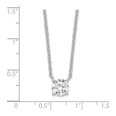Sterling Silver CZ Pendant Necklace – view 4