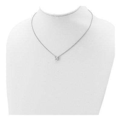 Sterling Silver CZ Pendant Necklace – view 5