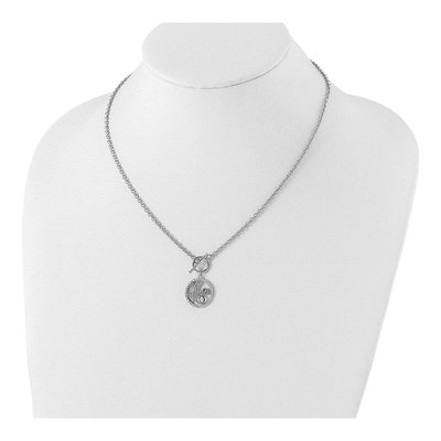 Sterling Silver CZ MOM Pendant Necklace – view 5