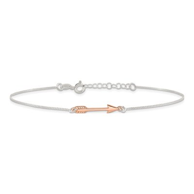 Sterling Silver Arrow Anklet – view 3