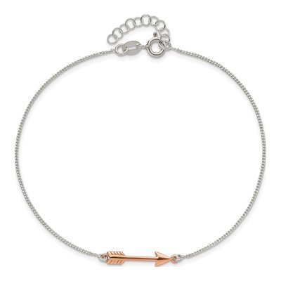 Sterling Silver Arrow Anklet – view 4