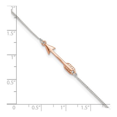 Sterling Silver Arrow Anklet – view 5