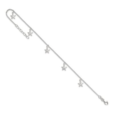 Sterling Silver Starfish Dangle Anklet – view 6