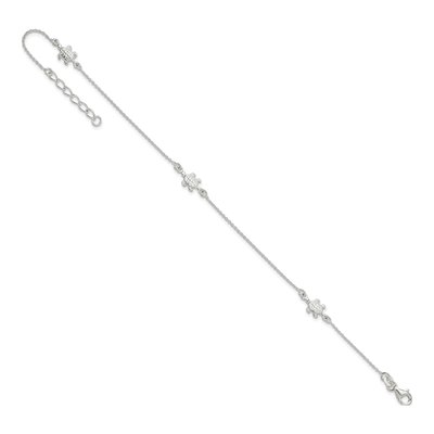 Sterling Silver Turtle Station Anklet – view 6