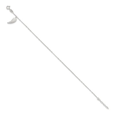 Sterling Silver Wing Anklet – view 3