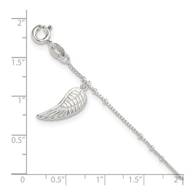 Sterling Silver Wing Anklet – view 8