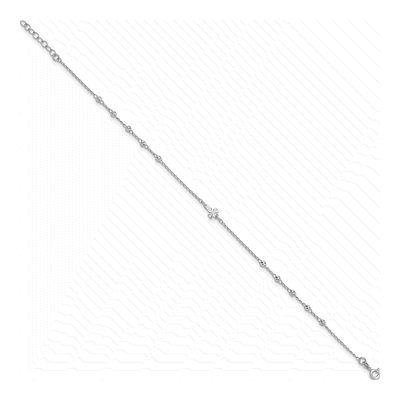 Sterling Silver Cross Anklet – view 3