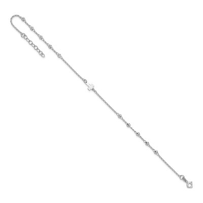 Sterling Silver Cross Anklet – view 5
