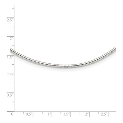 Sterling Silver Omega Neckwire Necklace – view 4