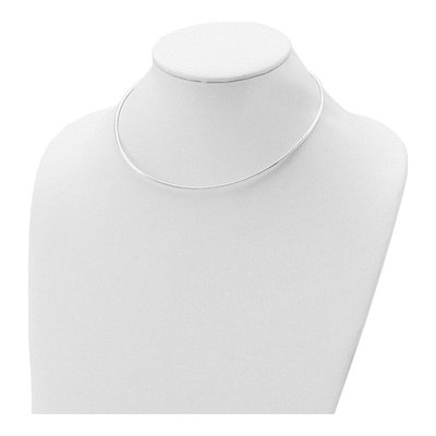 Sterling Silver Omega Neckwire Necklace – view 5