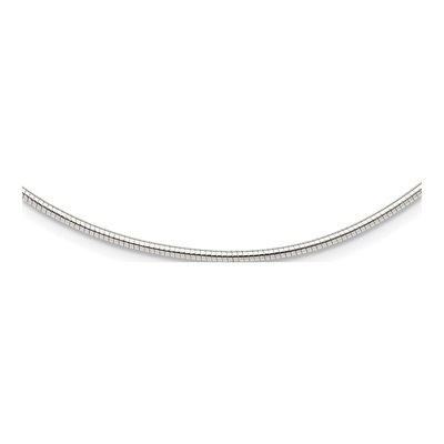 Sterling Silver Omega Neckwire Necklace