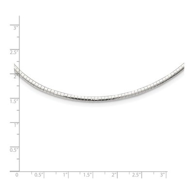 Sterling Silver Cubetto Omega Necklace – view 4