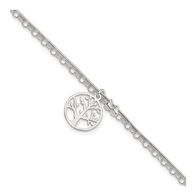 Sterling Silver 2-Strand Tree Bracelet