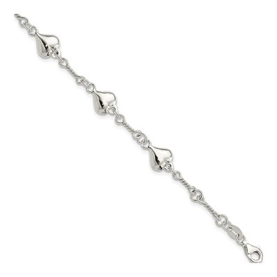 Sterling Silver Heart Bracelet