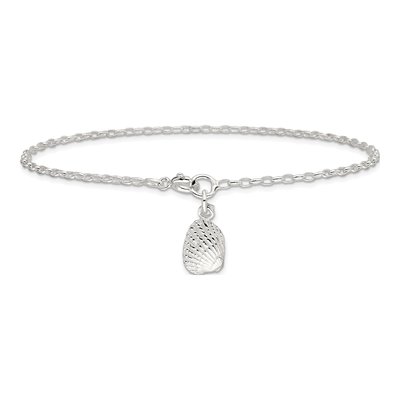 Sterling Silver Shell Anklet – view 5