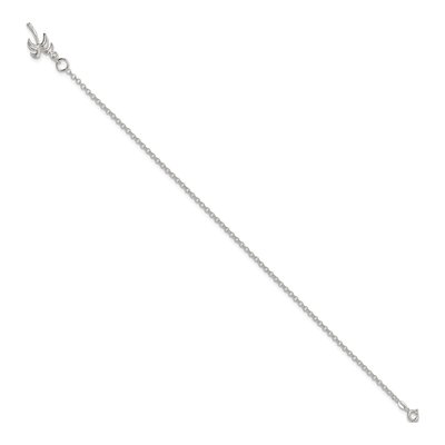 Sterling Silver Palm Tree Anklet – view 3