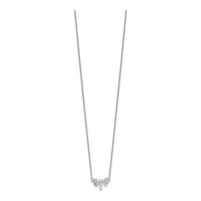 Sterling Silver CZ Necklace – view 3
