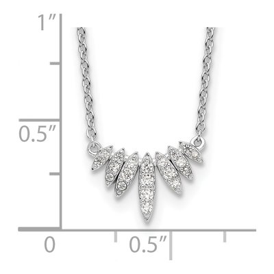 Sterling Silver CZ Necklace – view 5