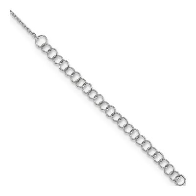 Sterling Silver CZ Moon Star Pendant Necklace – view 5