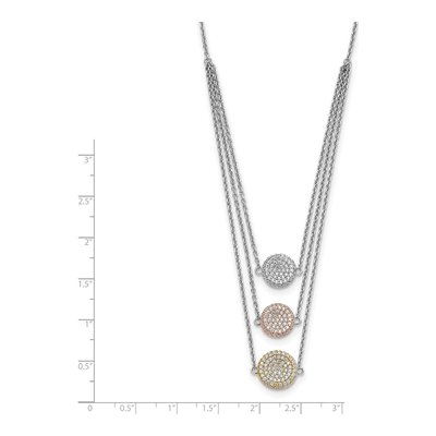 Gold-Plated Sterling Silver CZ Necklace – view 6
