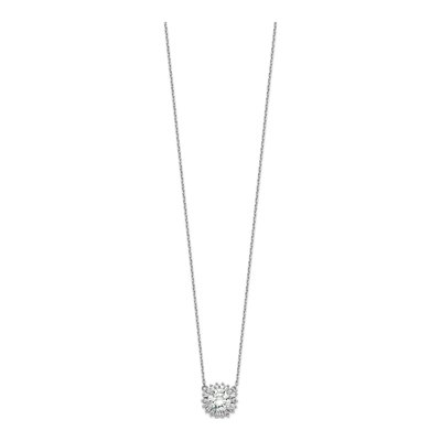 Sterling Silver CZ Fancy Necklace – view 3