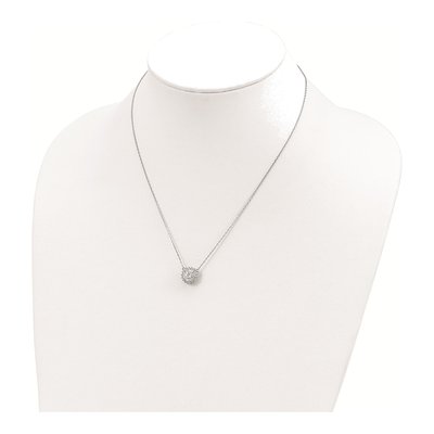 Sterling Silver CZ Fancy Necklace – view 4