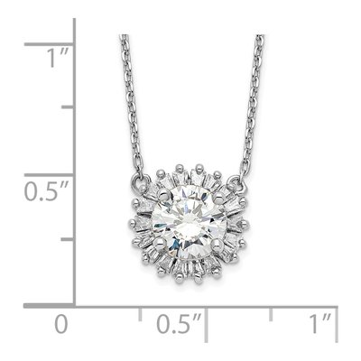 Sterling Silver CZ Fancy Necklace – view 5