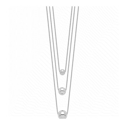 Sterling Silver 3-Strand Cable Necklace – view 3