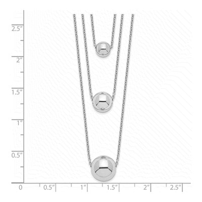 Sterling Silver 3-Strand Cable Necklace – view 5