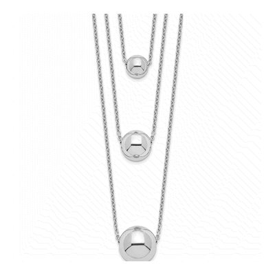 Sterling Silver 3-Strand Cable Necklace