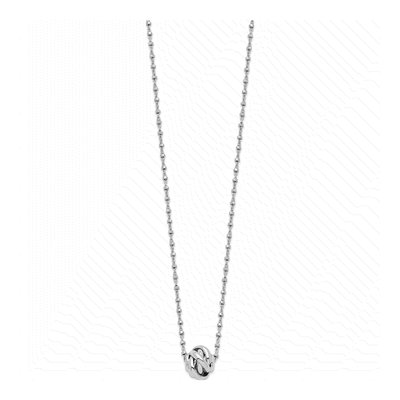 Sterling Silver Love Knot Pendant Necklace – view 3