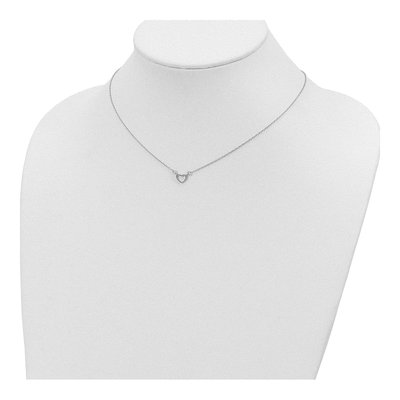 Sterling Silver Heart Pendant Necklace – view 5